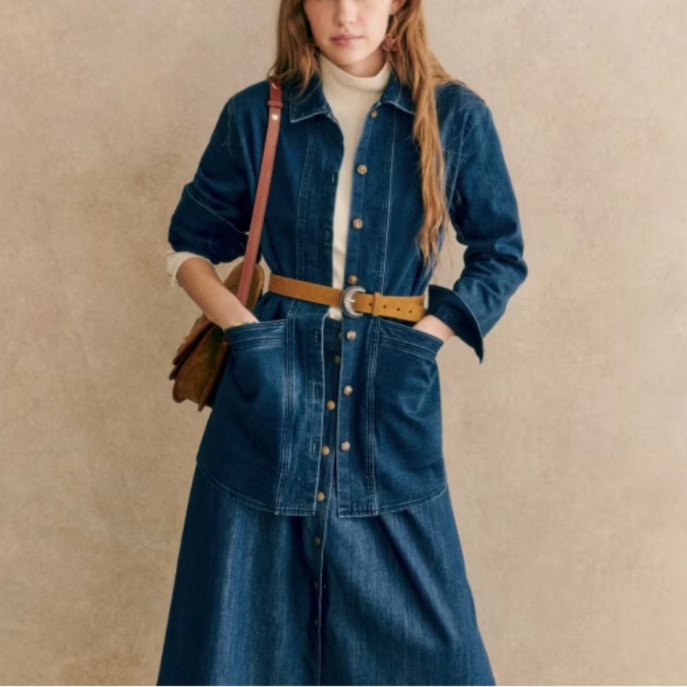 Sezane Will Jacket in Indigo